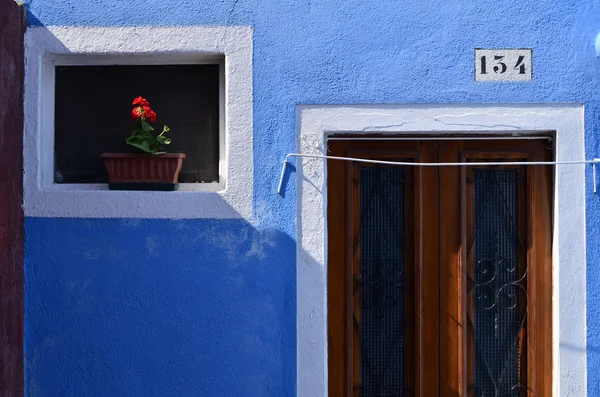 Burano hus — Stockfoto