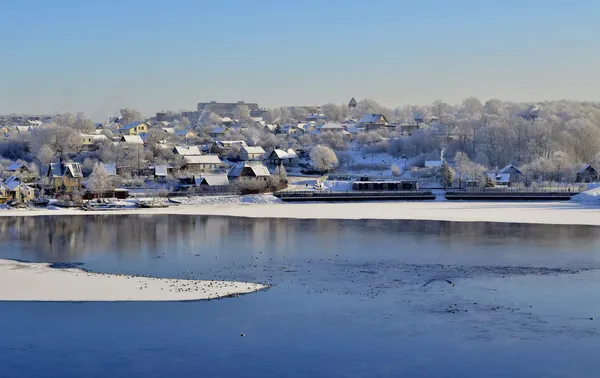 karla kaplı güzel Rus şehir