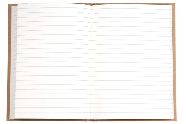 Blank page of note book — Stock Photo, Image