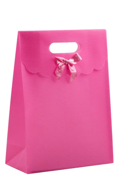 Bolsa de compras decorativa rosa —  Fotos de Stock
