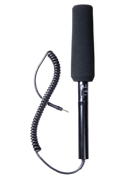 Black microphone Stock Image