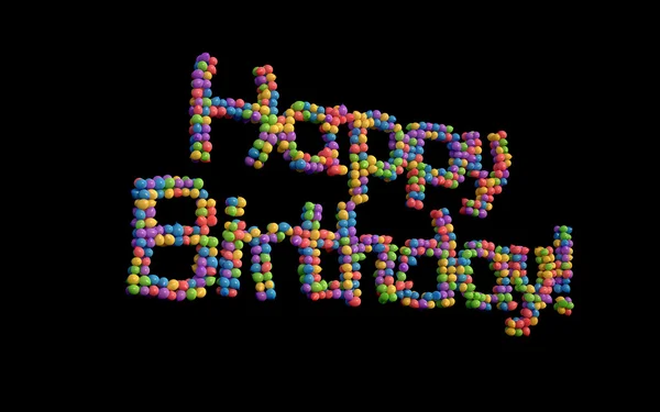 Balões de aniversário feliz — Fotografia de Stock