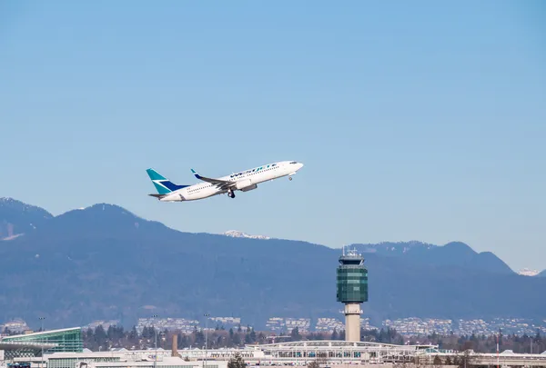 WestJet aircraft — Stock Photo, Image