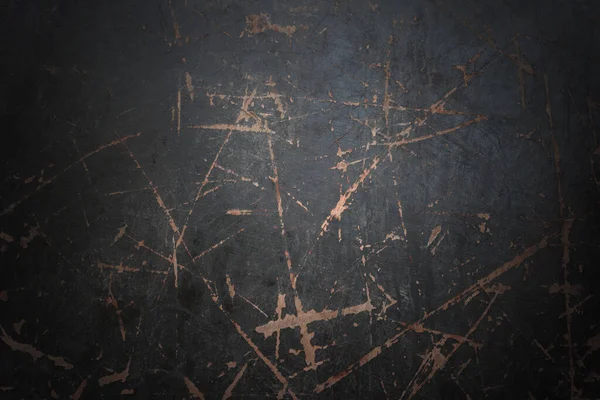 Boş Siyah Grunge Ahşap Masa Yüzeyini Benekli Vignette Kenarlıklı Koyu Stok Resim