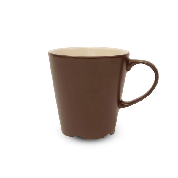 Keramisk Kaffekopp Vit Bakgrund — Stockfoto