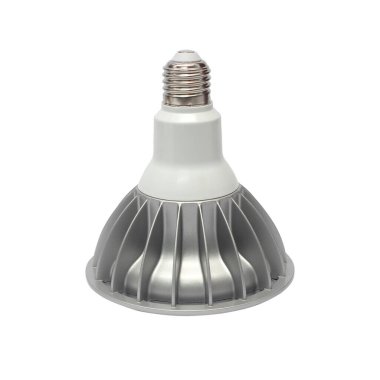 beyaz zemin üzerinde LED ampuller.