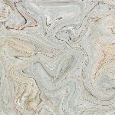 Soyut akrilik boyalı dalgalarla yaratıcı bir arka plan. Güzel mermer dokular. Kahverengi el yapımı yüzey. Sıvı boya. Yatay duvar kağıdı.