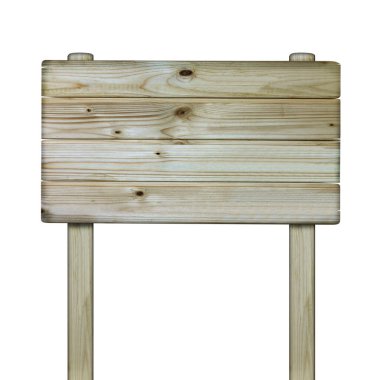 Tahta tabela beyaz üzerine izole.