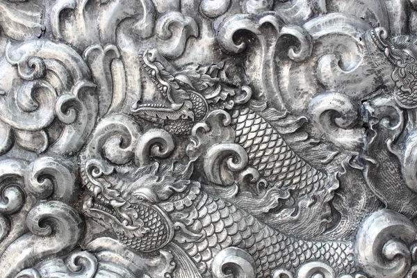 Kunst Und Muster Des Schnitzens Von Silberbesteck — Stockfoto