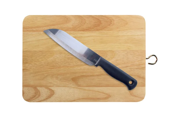 まな板にナイフ — ストック写真