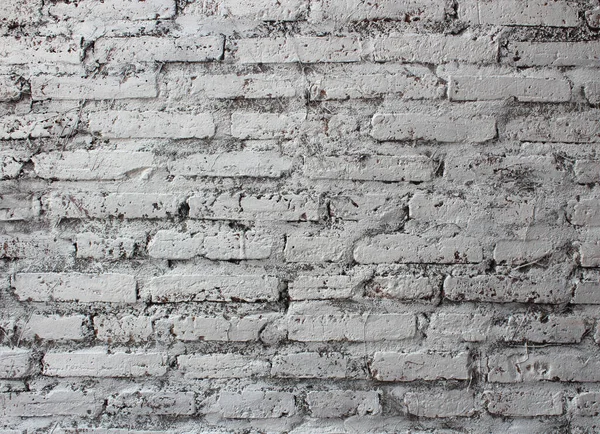 Ραγισμένα Φόντο Τοίχο Λευκό Τούβλο — Φωτογραφία Αρχείου