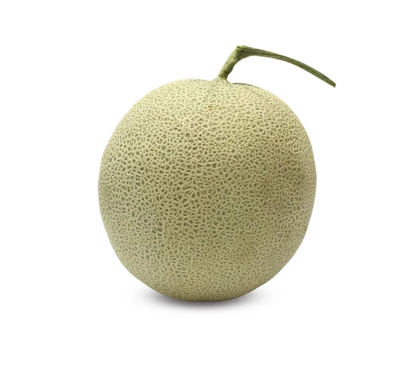 Rock Meloen Fruit Witte Achtergrond — Stockfoto