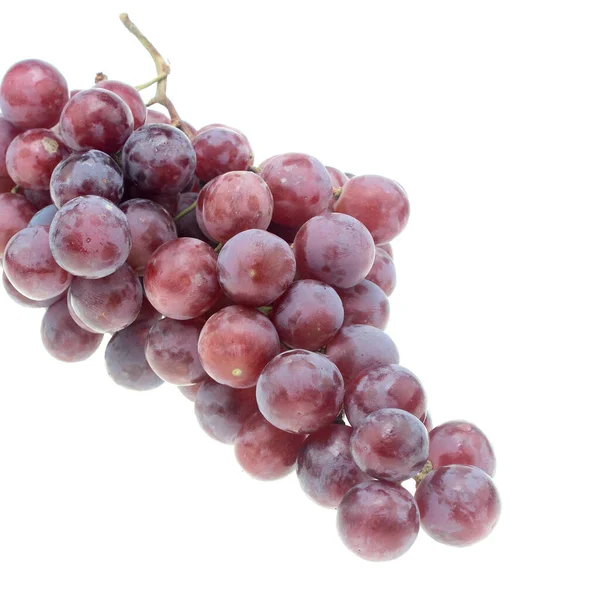 Zwarte Grapes Isolated Een Witte Achtergrond — Stockfoto