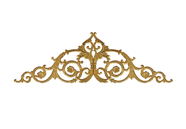Elementos Ornamento Desenhos Florais Ouro Vintage — Fotografia de Stock