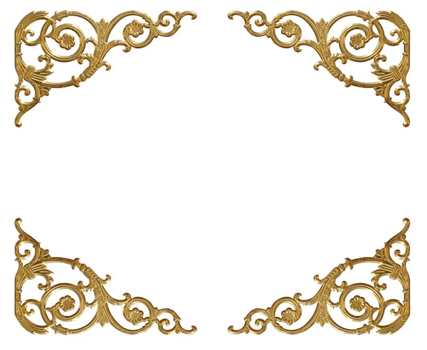 Süs malzemeleri, klasik altın çiçekli tasarımlar.