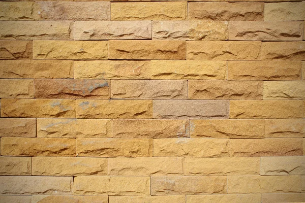 Muster Hintergrundfarbe Des Risses Echte Steinmauer Auf Zement — Stockfoto