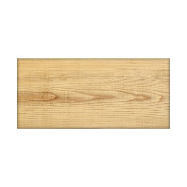 Beyaz arkaplanda boş bir tahta tabela