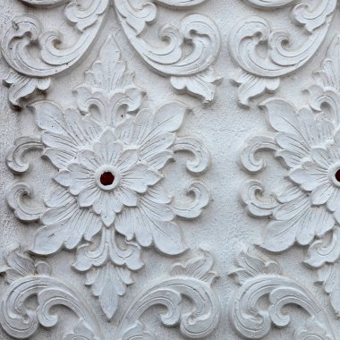 Alçı beyaz heykel dekoratif desen duvar Tasarım kare biçimi