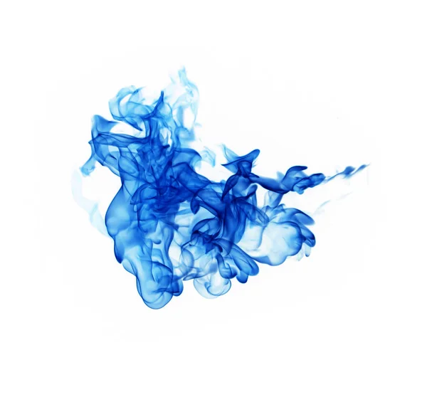 Blue Flames Isolated White Background Stock Picture