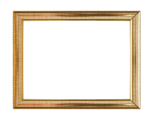 Vintage Wooden Frame Isolated White Background — Stock Photo, Image