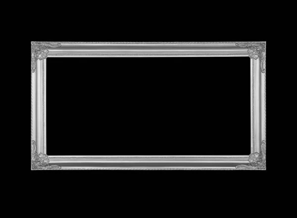 Серый Кадр Черном Фоне — стоковое фото