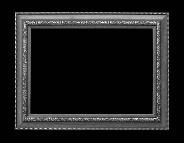 黒い背景の木枠 — ストック写真