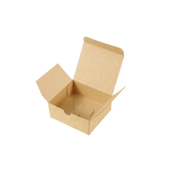 Cardboard Box Isolated White Background — Stock Photo, Image