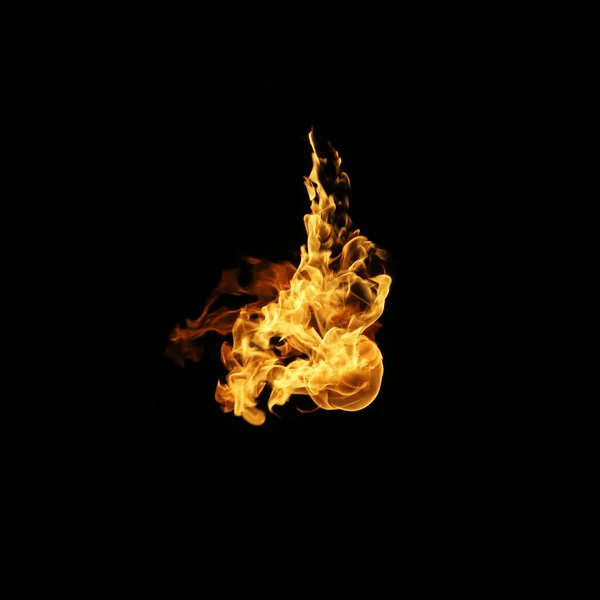 คอลเลกช นเปลวไฟท แยกก นบนพ นหล — ภาพถ่ายสต็อก