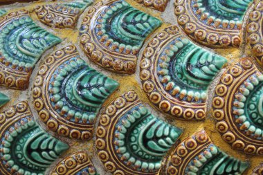 Wat Thai 'nin önündeki Naga heykelini (Naga) ölçekle