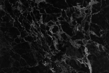 Arkaplan için siyah mermer doğal desen, soyut siyah ve beyaz