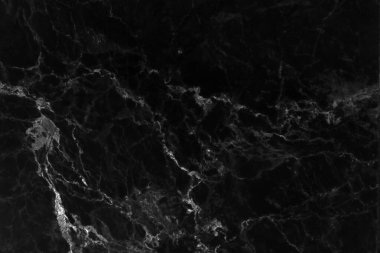 Arkaplan için siyah mermer doğal desen, soyut siyah ve beyaz