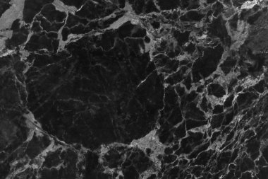 Arkaplan için siyah mermer doğal desen, soyut siyah ve beyaz