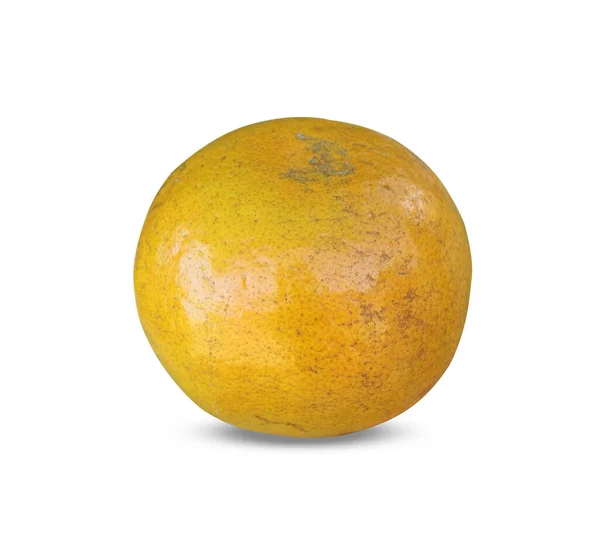 Oranžové Ovoce Izolované Bílém Pozadí Textury — Stock fotografie