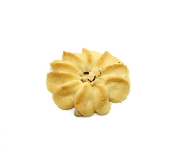 Коротке Печиво Випічки Ізольоване Білому Фоні — стокове фото