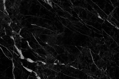 Arkaplan için siyah mermer doğal desen, soyut siyah ve beyaz