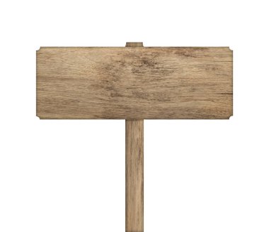 kırpma yolu beyaz zemin üzerine tahta işaret