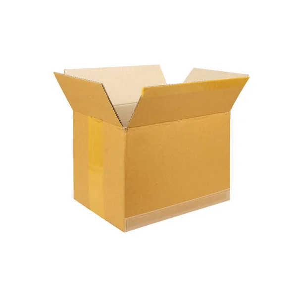 Old Paper Box White Background — Stock Photo, Image