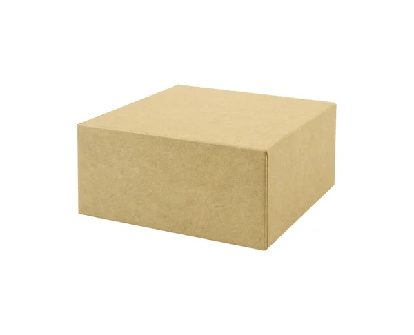 Χαρτονένια Κουτιά Λευκό Φόντο — Φωτογραφία Αρχείου