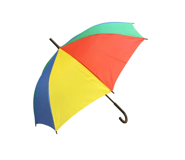 Paraguas Colorido Aislado Sobre Fondo Blanco — Foto de Stock