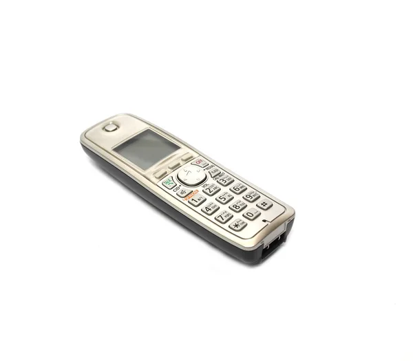 Акумуляторний Телефон Ізольований Білому Тлі — стокове фото