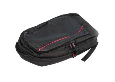 Sırt çantası siyah Beyaz arkaplanda