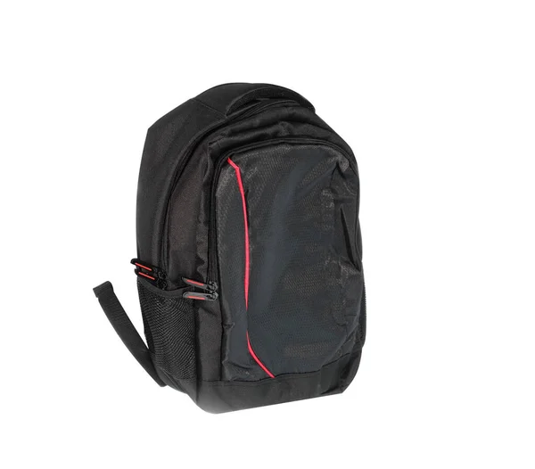 Backpack Black White Background — Stock Photo, Image