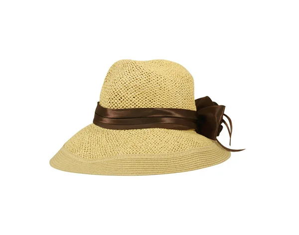 Hat Weave Isolated White Background Has Clipping Path — Stock Photo, Image