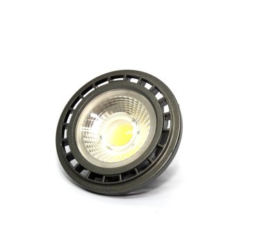 LED lambaları beyaz arkaplanda izole edildi