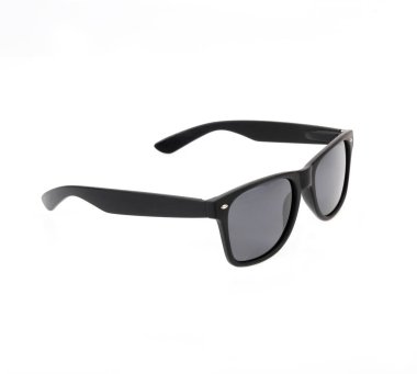 Moda gözlükleri, siyah, beyaz arka planda izole.