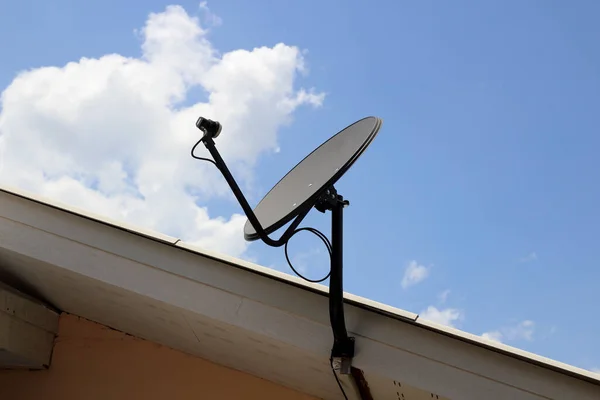 Small satellite dishes on the roof