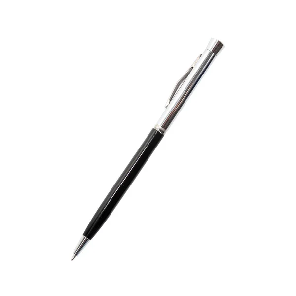 Шариковая Ручка Изолирована Белом Фоне Клиппингом Пути — стоковое фото