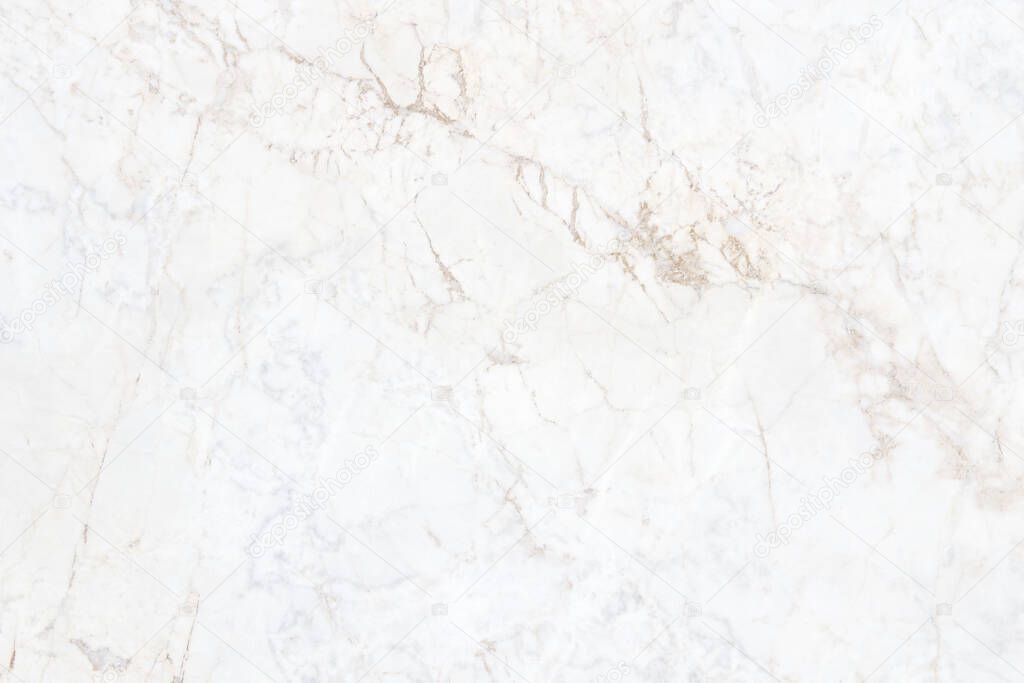 White marble texture with natural pattern for background or design art work.