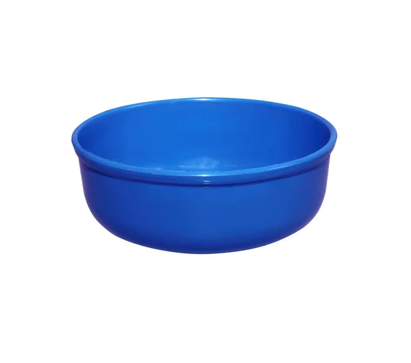 Water Bowl Plastic Isolated White — Stock Photo, Image