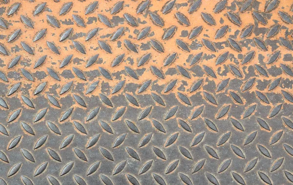 Sol Acier Avec Rouille Motifs — Photo